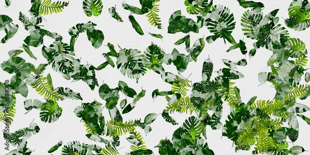 Fototapeta premium green leafs background