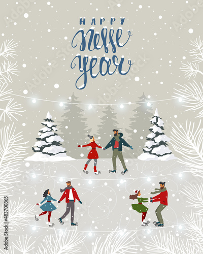 couples winter card