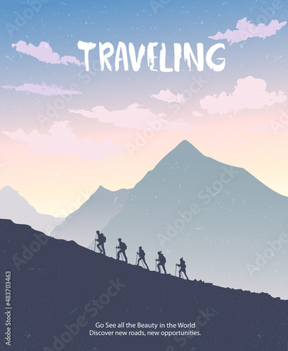 climbing mountains
