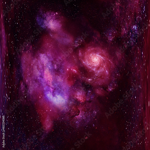 Fototapeta Naklejka Na Ścianę i Meble -  Nebula, cluster of stars in deep space. Science fiction art.