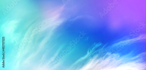 Background with gradient sky in evening clouds