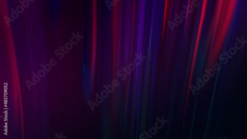 Abstract blurred futuristic background. Bright ultraviolet glow, neon lines, shapes