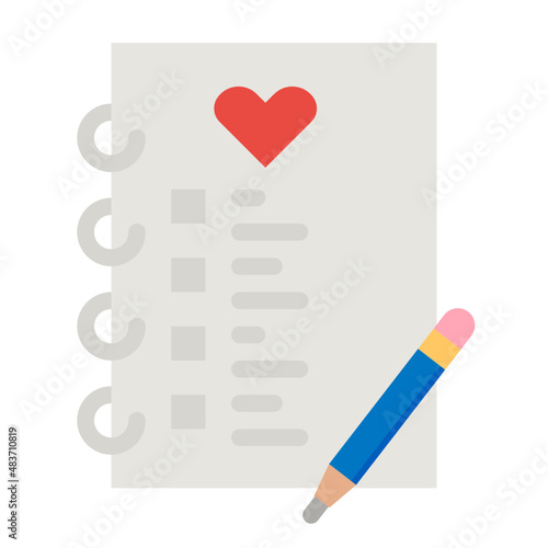 list flat icon
