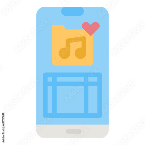 playlist flat icon