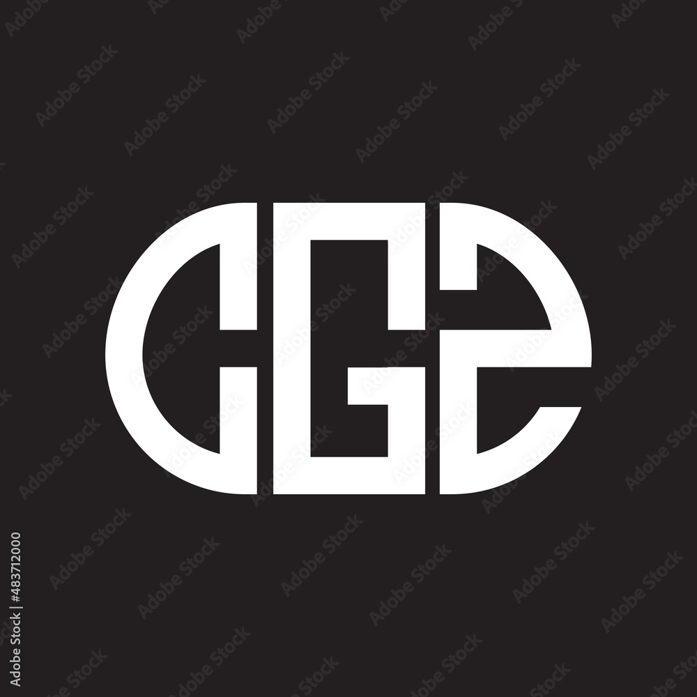 CGZ letter logo design on black background. CGZ creative initials letter logo concept. CGZ letter design. CGZ letter logo design on black background. CGZ creative initials letter logo concept. CGZ letter design.