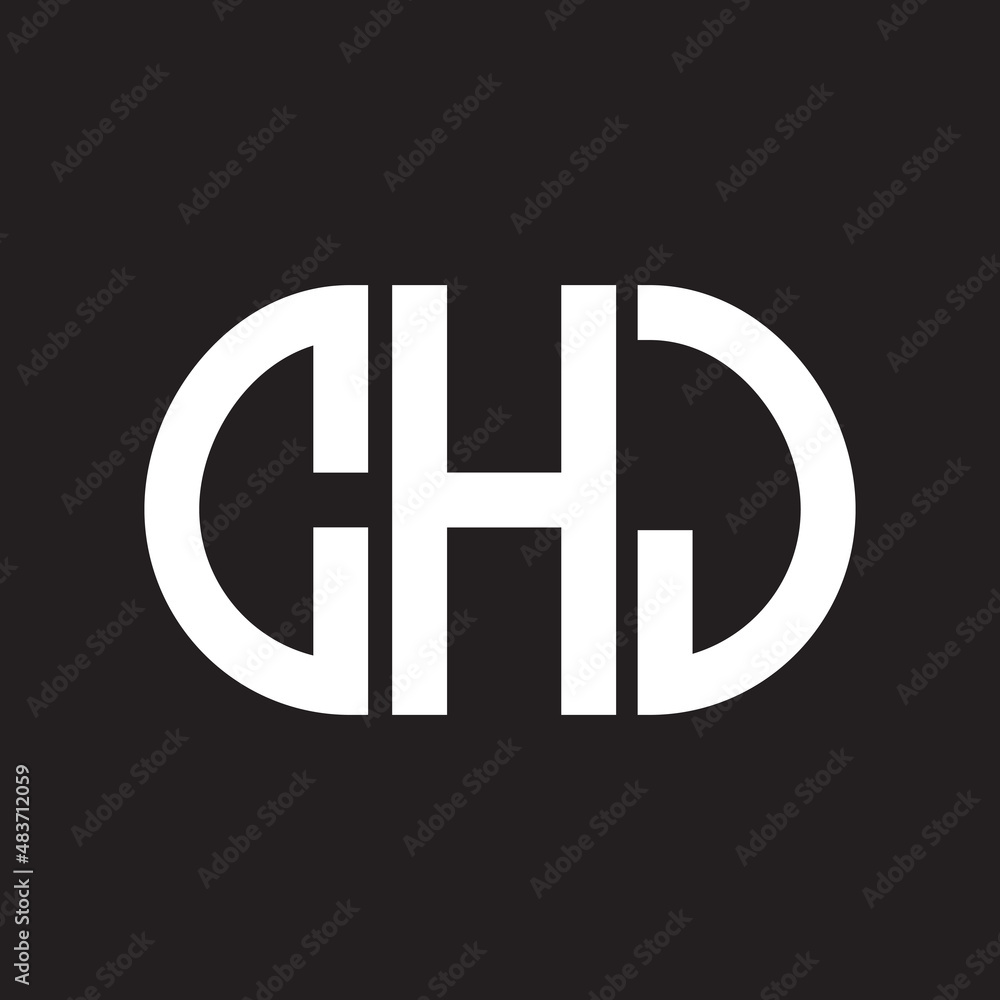 CHJ letter logo design on black background. CHJ creative initials letter logo concept. CHJ letter design. CHJ letter logo design on black background. CHJ creative initials letter logo concept. CHJ letter design.