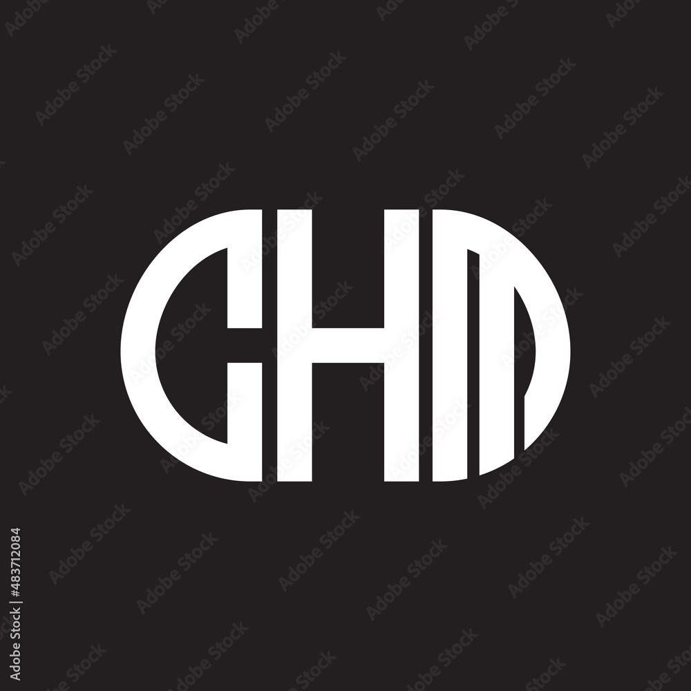 CHM letter logo design on black background. CHM creative initials letter logo concept. CHM letter design. CHM letter logo design on black background. CHM creative initials letter logo concept. CHM letter design.