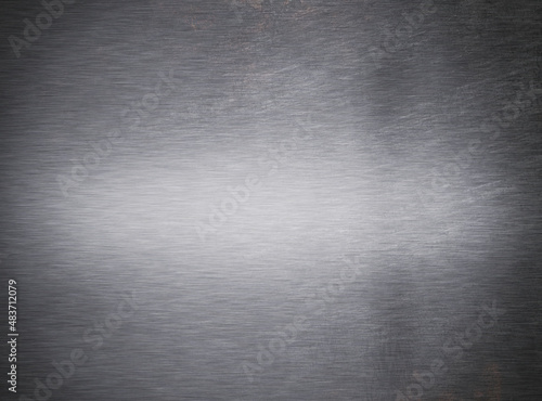 Dark gray metal plate background