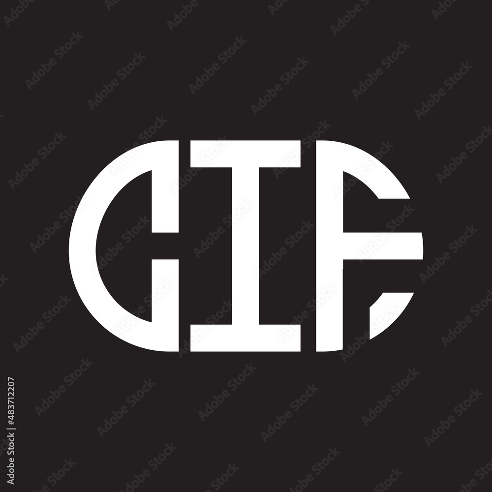 CIF letter logo design on black background. CIF creative initials letter logo concept. CIF letter design. CIF letter logo design on black background. CIF creative initials letter logo concept. CIF letter design.