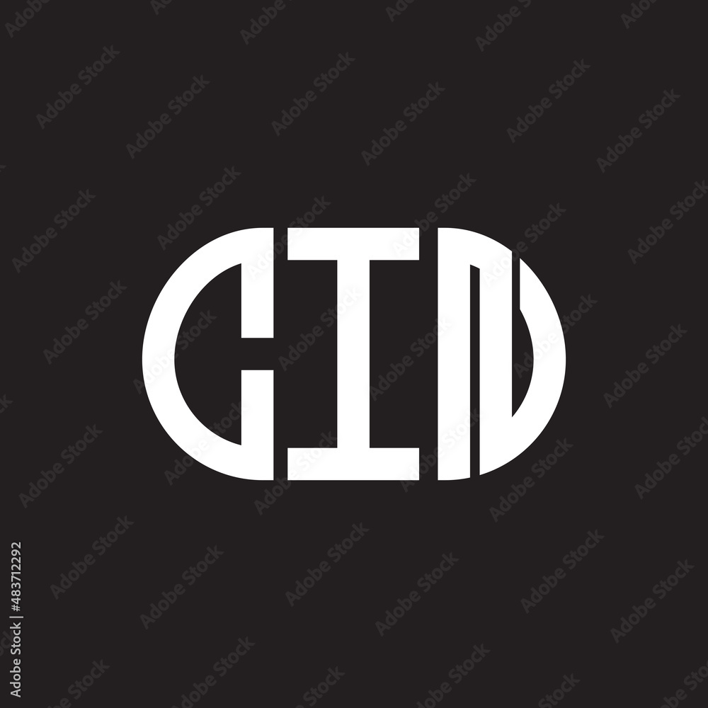 CIN letter logo design on black background. CIN creative initials letter logo concept. CIN letter design. CIN letter logo design on black background. CIN creative initials letter logo concept. CIN letter design.
