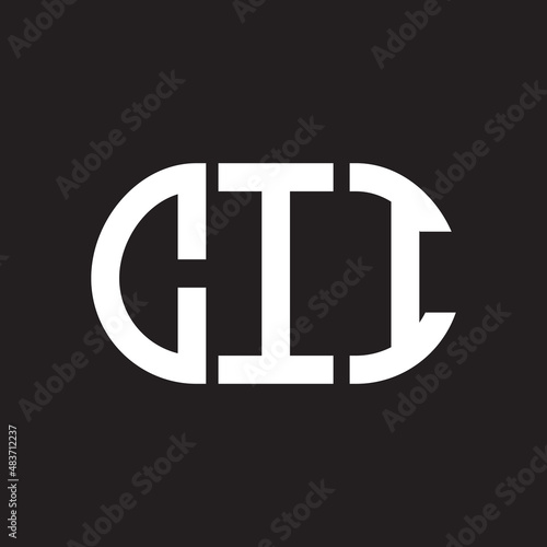 CII letter logo design on black background. CII creative initials letter logo concept. CII letter design.