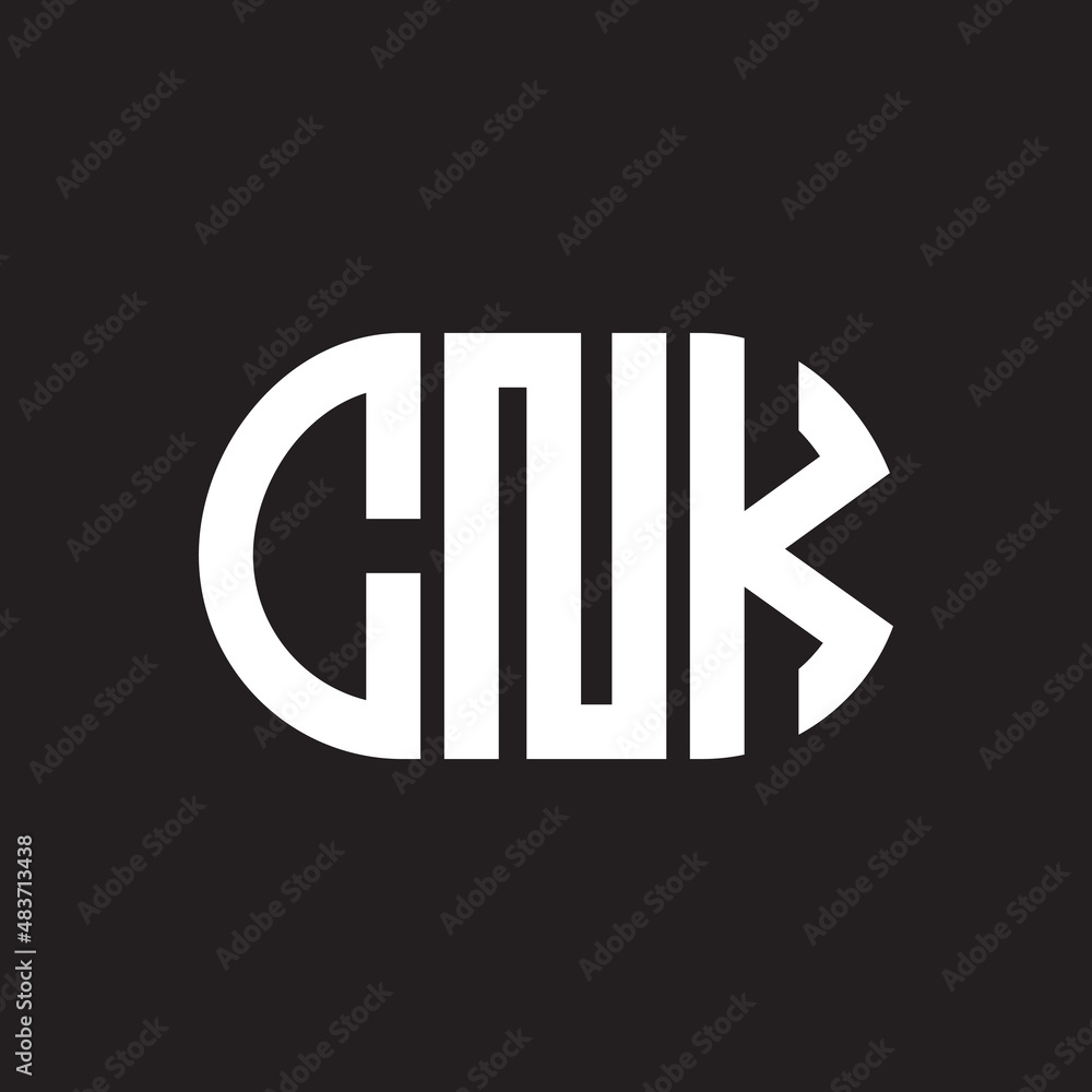 CNK letter logo design on black background. CNK creative initials letter logo concept. CNK letter design. CNK letter logo design on black background. CNK creative initials letter logo concept. CNK letter design.