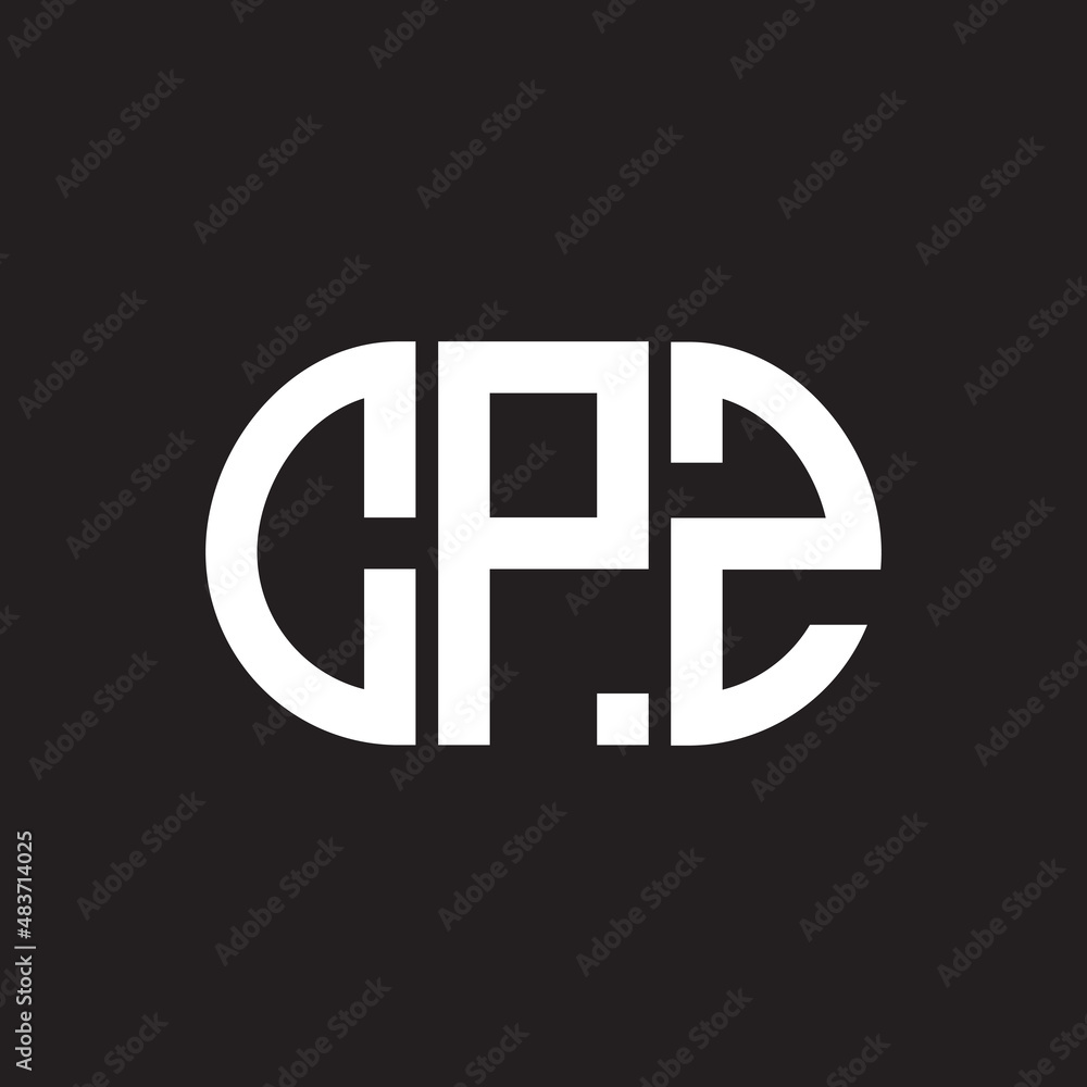 CPZ letter logo design on black background. CPZ creative initials letter logo concept. CPZ letter design. CPZ letter logo design on black background. CPZ creative initials letter logo concept. CPZ letter design.