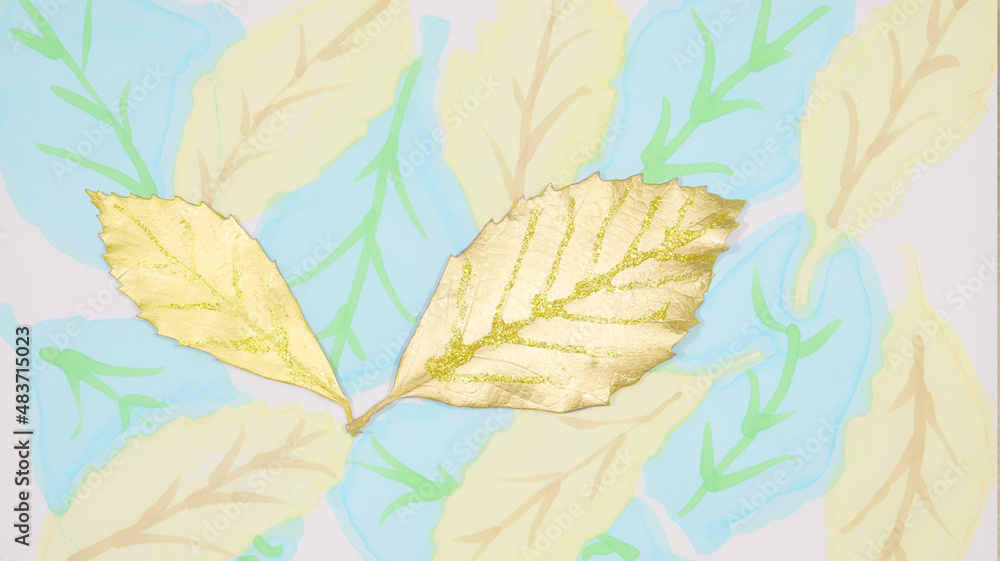 Fototapeta premium 葉の背景1