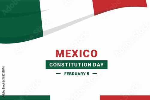 Mexico Constitution Day. Vector Illustration. The illustration is suitable for banners, flyers, stickers, cards, etc.