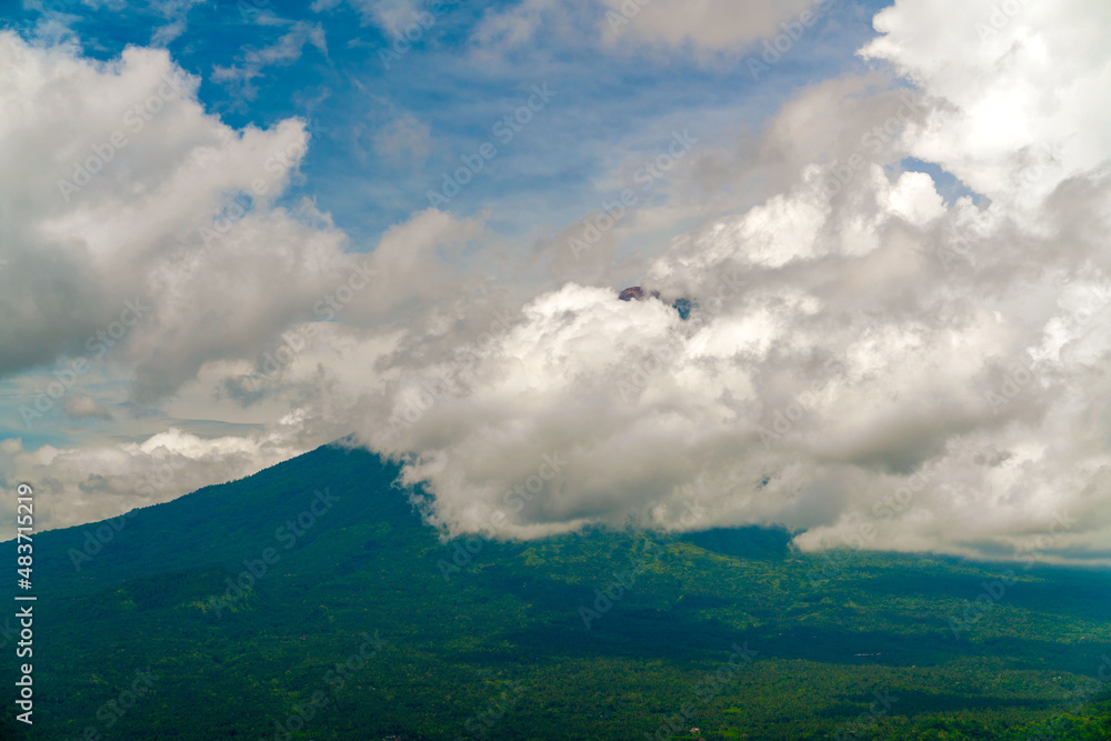Mountain Agung view from Pura Lempuyang temple