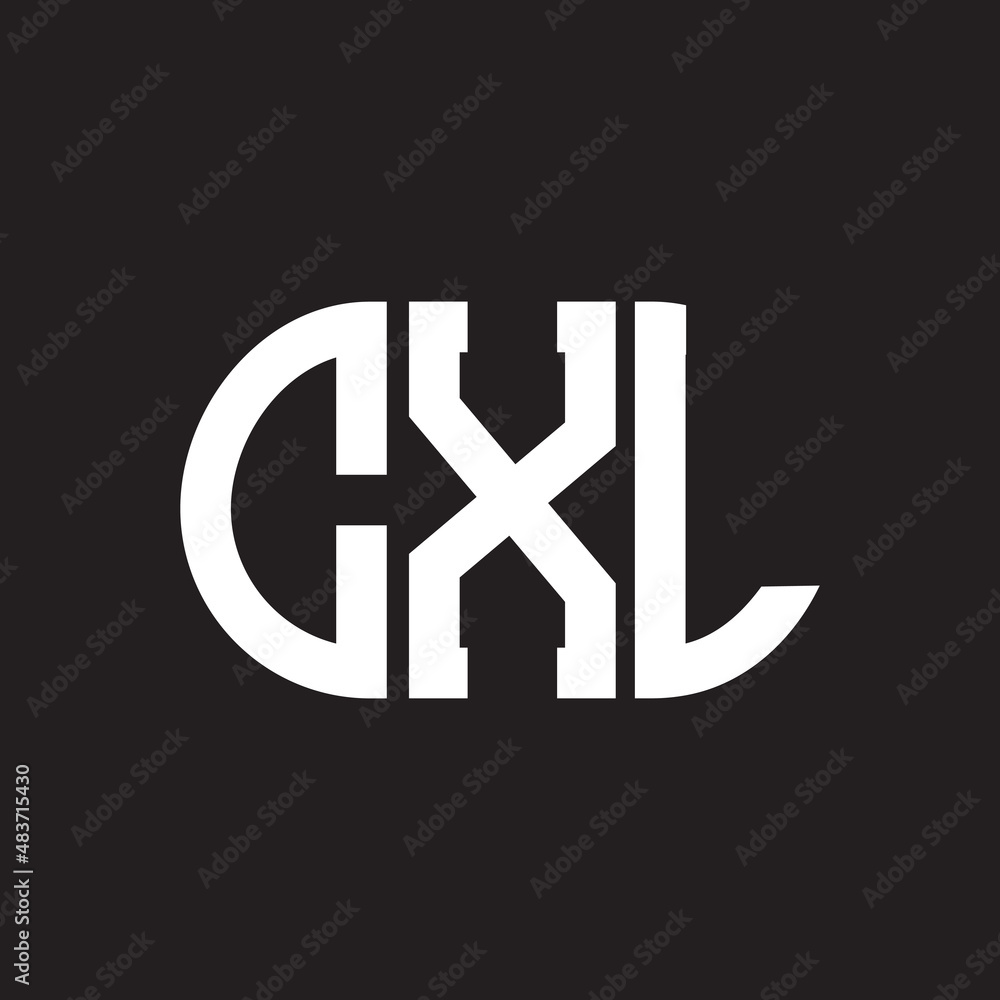 CXL letter logo design on black background. CXL creative initials letter logo concept. CXL letter design. CXL letter logo design on black background. CXL creative initials letter logo concept. CXL letter design.