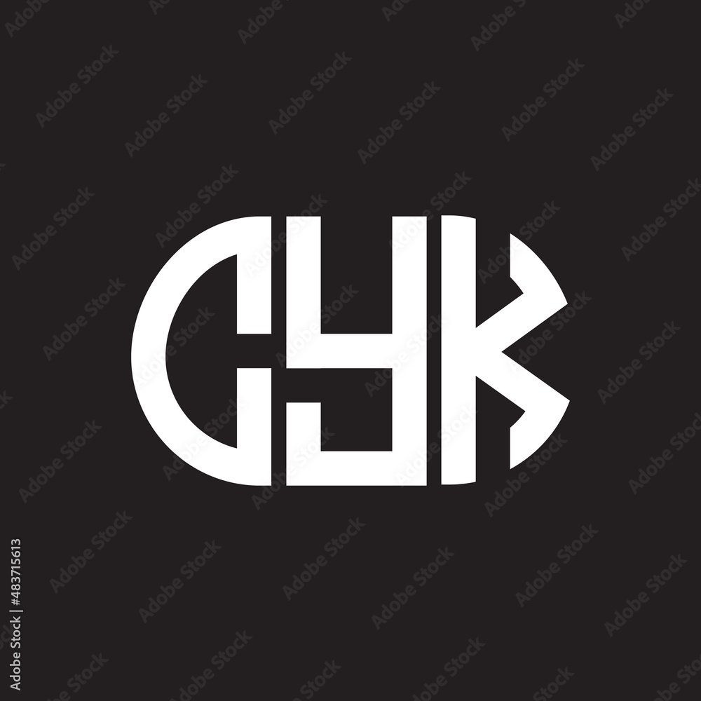 CYK letter logo design on black background. CYK creative initials letter logo concept. CYK letter design. CYK letter logo design on black background. CYK creative initials letter logo concept. CYK letter design.