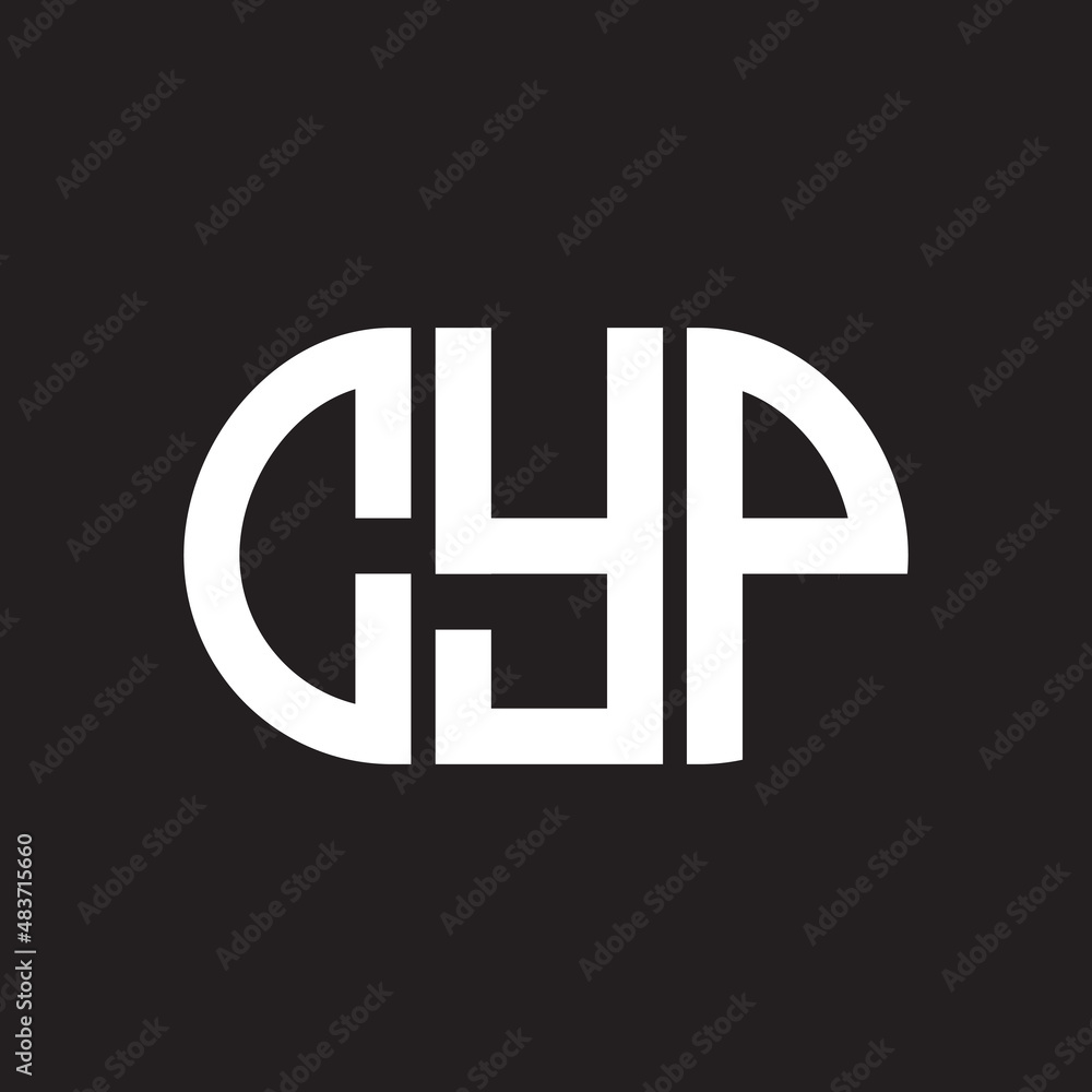 CYP letter logo design on black background. CYP creative initials letter logo concept. CYP letter design. CYP letter logo design on black background. CYP creative initials letter logo concept. CYP letter design.