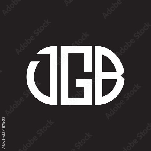 DGB letter logo design on black background. DGB creative initials letter logo concept. DGB letter design. photo