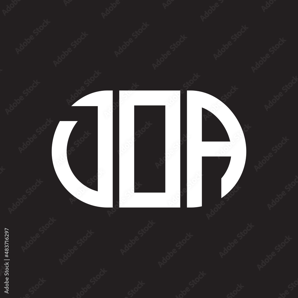 DOA letter logo design on black background. DOA creative initials letter logo concept. DOA letter design. DOA letter logo design on black background. DOA creative initials letter logo concept. DOA letter design.
