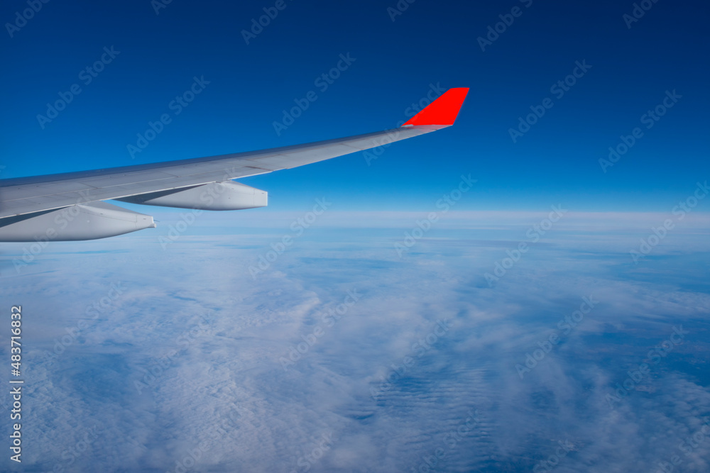 Obraz premium wing of airplane