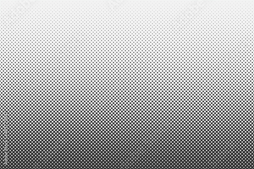 Black and white gradient halftone background. Comics style vector seamless pattern.