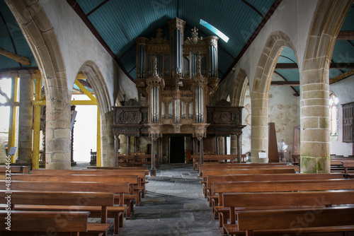 View on an organ inside a church