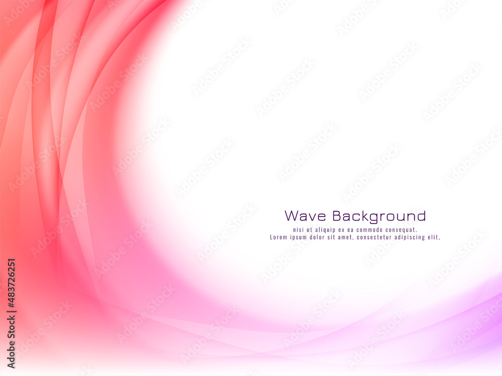 Modern stylish colorful wave design background Modern stylish colorful wave design background