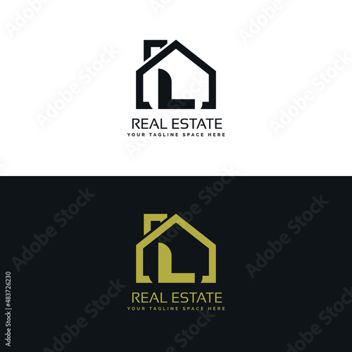 Real Estate L initials logo, Property and Construction L Logo design Vector, colorful homes logo concept Real estate service, construction, Growth house, home logo concept