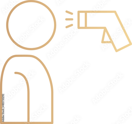 Check body temperature icon