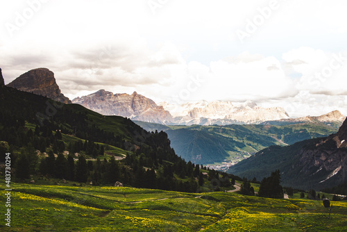 Grödner Joch, Dolomiten, Südtirol, Italien. Dolomites, South Tyrol, Italy 