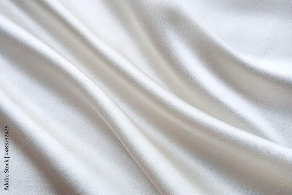 Obraz premium シルクのドレープ 白 