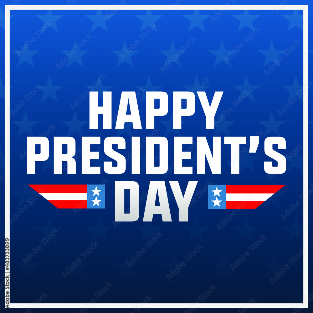 happy president's day modern creative banner, sign, design concept, social media post, template with blue and red color on an american abstract background happy president's day modern creative banner, sign, design concept, social media post, template with blue and red color on an american abstract background