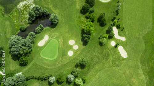 Drone view of a beautiful golf course © Hakan Ozturk