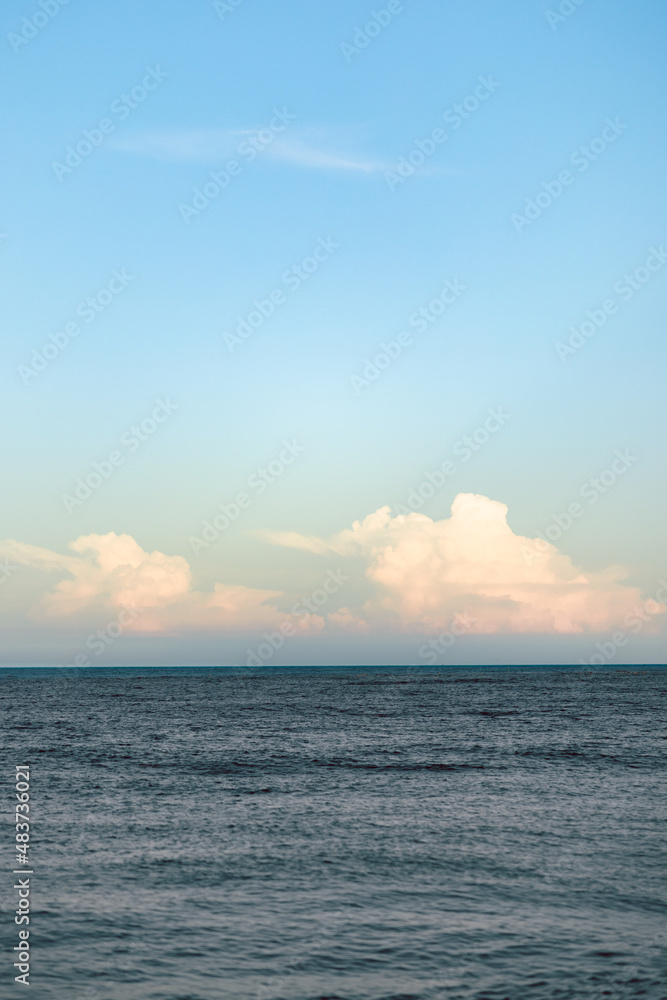 Fototapeta premium summer sunset in the sea