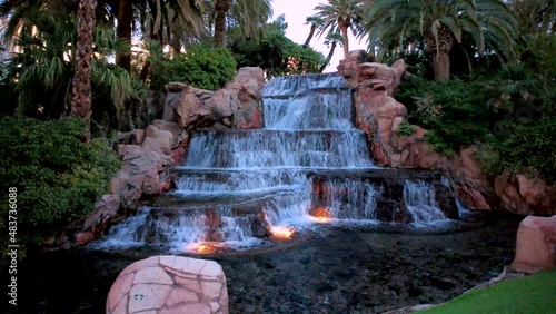Waterfall in front of Mirage Hotel and Casio photo