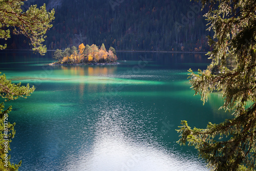 Lake in the mountains, Eibsee