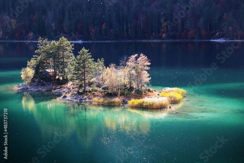 Lake in the mountains, Eibsee