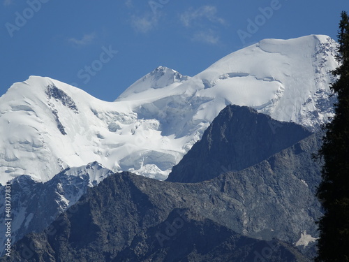 Oguz-Bashi Peak  Yeltsin Peak  5168m. Kyrgyzstan.   JetiOguzTerskeiAlatau Tian Shan Gorge. Kyrgyzstan 