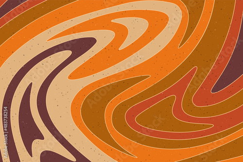 Abstract psychedelic groovy background.