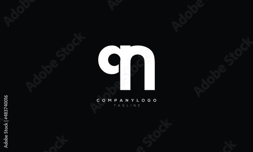 9N N9 Abstract initial monogram letter alphabet logo design photo