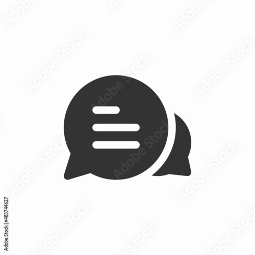 chatting bubble dialogue text icon