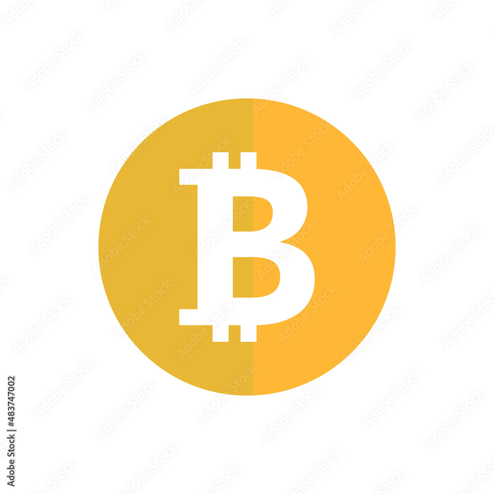 Bitcoin icon. Crypto currency. Virtual currency. Vectors. Bitcoin icon. Crypto currency. Virtual currency. Vectors.