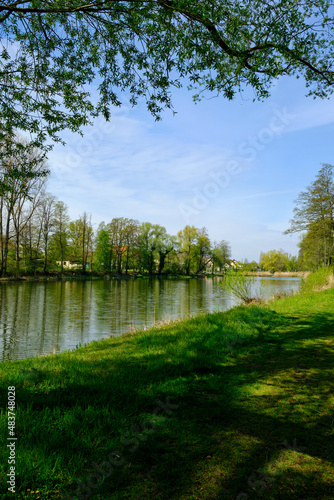 Naturschutzgebiet Altmain und Sandmagerrasen bei Limbach  Landkreis Hassberge  Unterfranken  Franken  Bayern  Deutschland