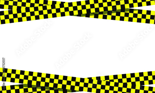 vector police line. white background. no crossing line. design with copy space