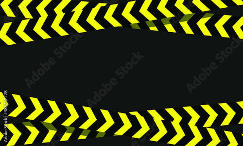 vector police line. black or grey backgrund. no crossing line. design with copy space