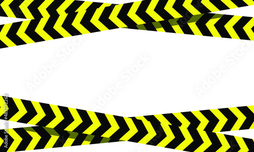 vector police line. white background. no crossing line. design with copy space