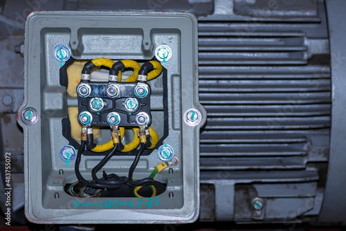 Motor removed to inspect pinion gear tooth and service.