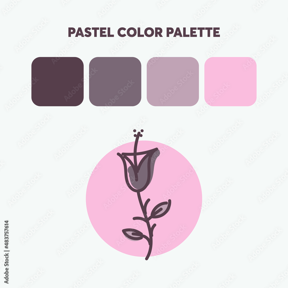 Fototapeta premium pastel color palette